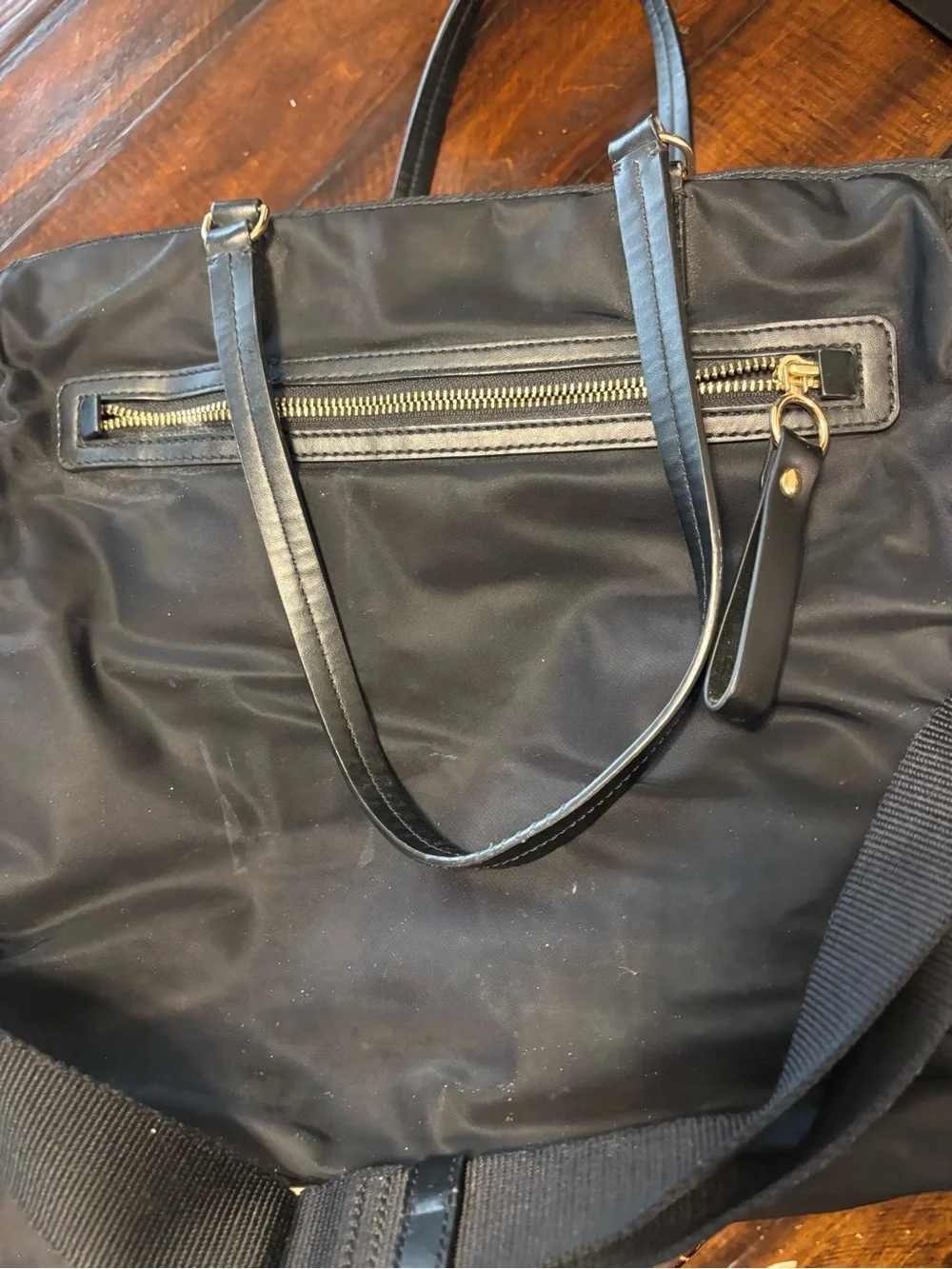 Tory Burch Black Nylon Diaper Bag
